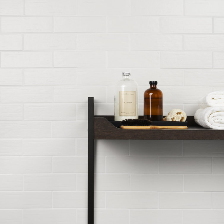 Matte White 3" x 9" Porcelain Subway Wall & Floor Tile