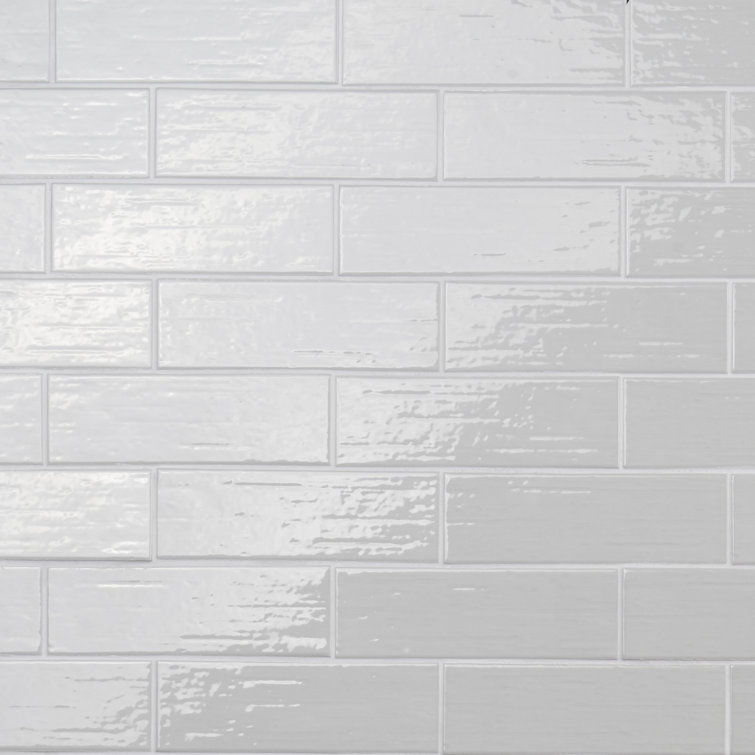Hearth Gray Polished Porcelain Subway Wall Tile