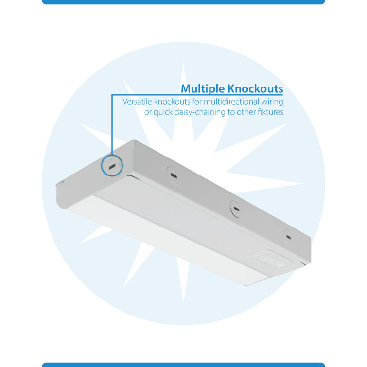 9-Inch White Adjustable LED Under Cabinet Light Bar