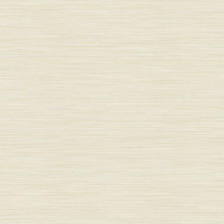 Stella Cream Grasscloth Peel and Stick Wallpaper Roll