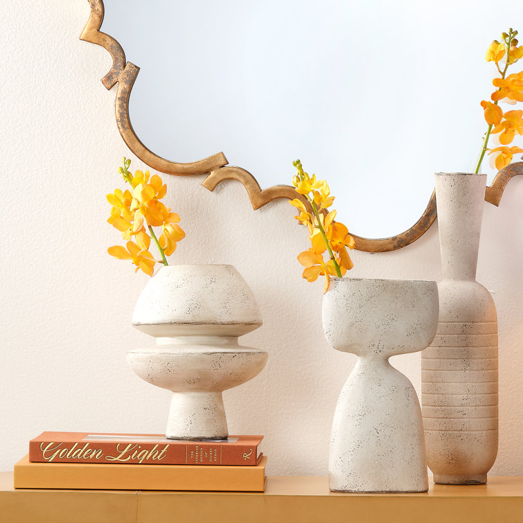 Champignon 8'' Abstract Geometric Ceramic Decorative Vase