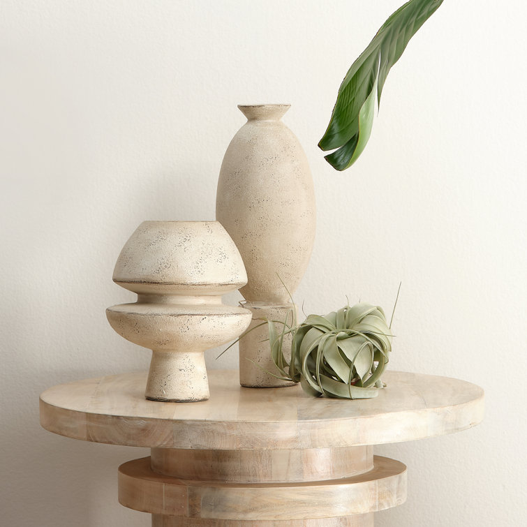 Champignon 8'' Abstract Geometric Ceramic Decorative Vase