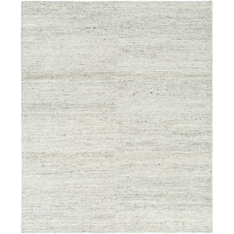 Handmade Gray Wool Rectangular 9' x 12' Rug