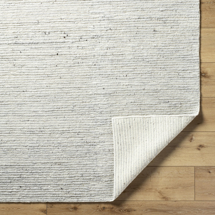 Handmade Gray Wool Rectangular 9' x 12' Rug