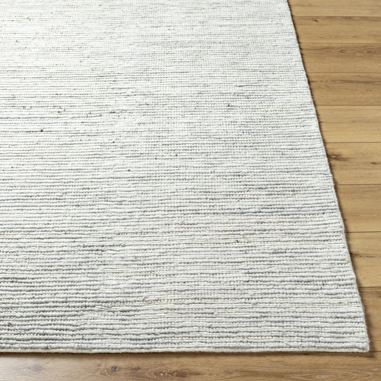 Handmade Gray Wool Rectangular 9' x 12' Rug