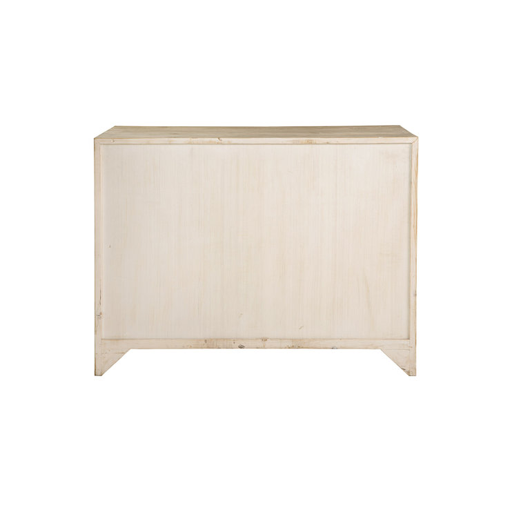 Presley Natural Wood 4-Drawer Farmhouse Dresser