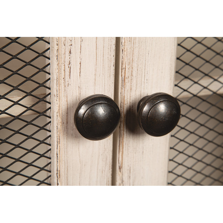 Monetti Black and White Pine China Cabinet