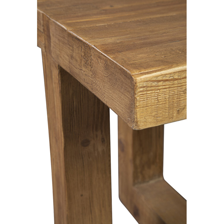 Ranger Solid Pine Rustic Brown Square End Table
