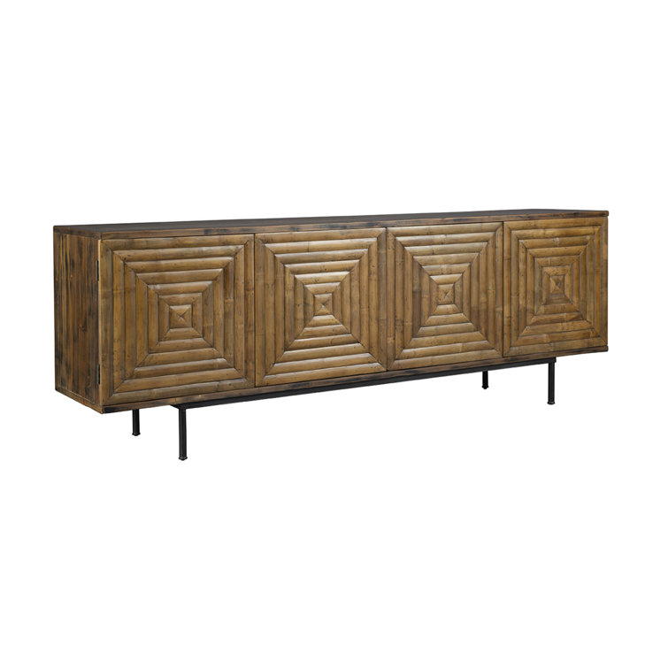 Stokes 88" Natural Bamboo and Pine Sideboard