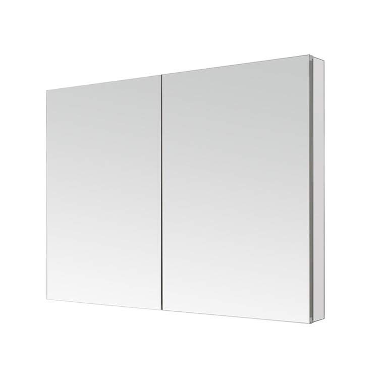 Royale 48'' Wide Mirrored Medicine Cabinet with LED Makeup Mirror