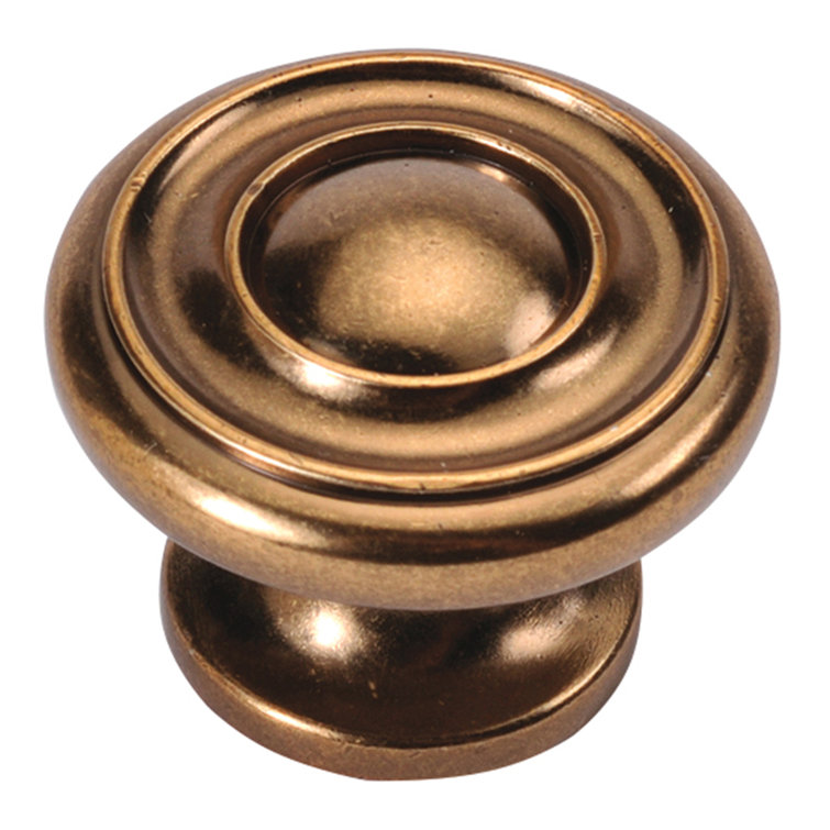 Brushed Nickel Round Mushroom Cabinet Knob 1.25"