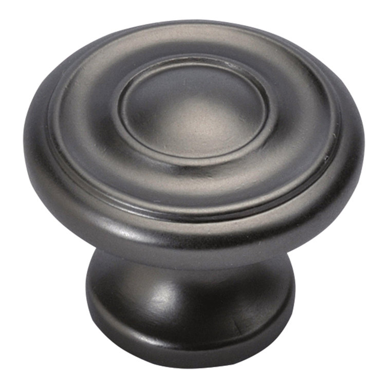 Brushed Nickel Round Mushroom Cabinet Knob 1.25"
