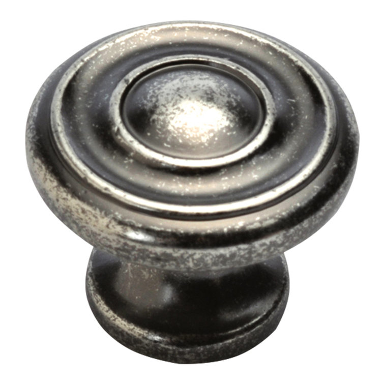 Brushed Nickel Round Mushroom Cabinet Knob 1.25"
