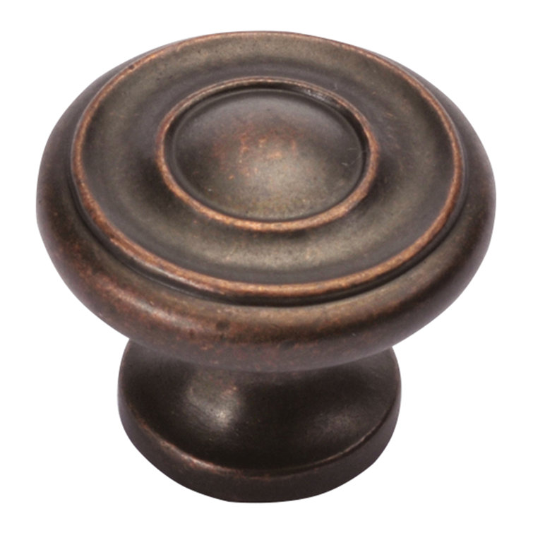 Brushed Nickel Round Mushroom Cabinet Knob 1.25"