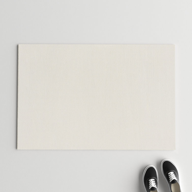 Ivory Wool Handmade Rectangular 6' x 9' Area Rug
