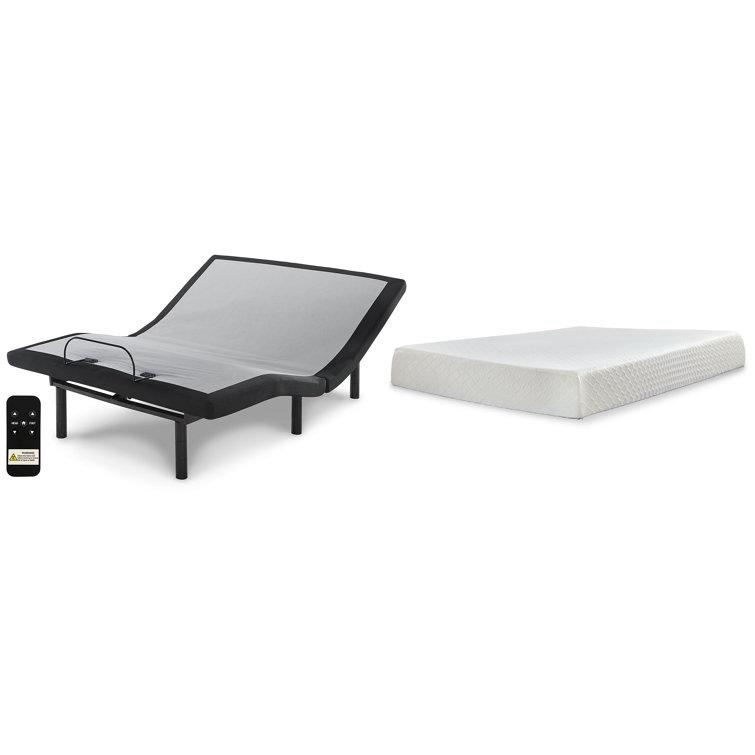 California King 10" Memory Foam Mattress with Adjustable Base