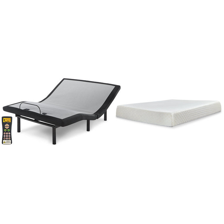 California King 10" Memory Foam Mattress with Adjustable Base