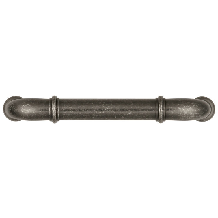 Cottage Black Nickel Rectangular Cabinet Pulls with Mounting Hardware