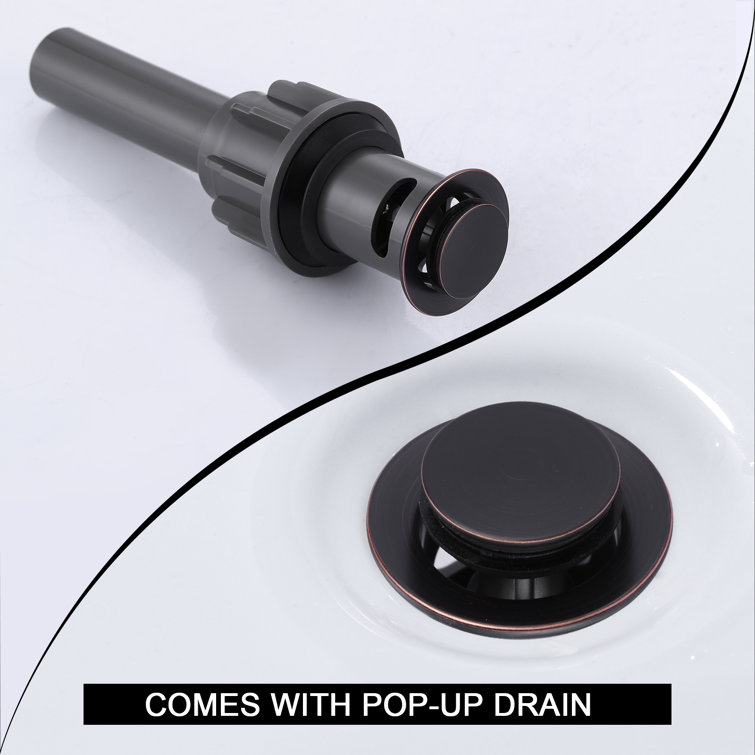 Oil Rubbed Bronze 8 in. Widespread Waterfall Bathroom Faucet
