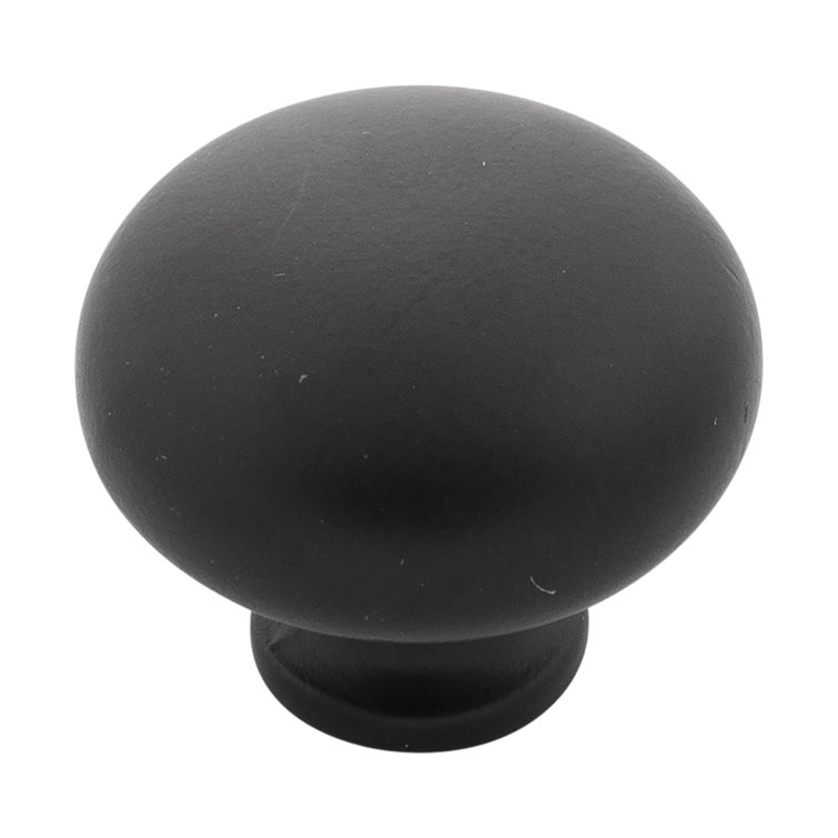Stainless Steel Round Mushroom Cabinet Knob with Mounting Hardware