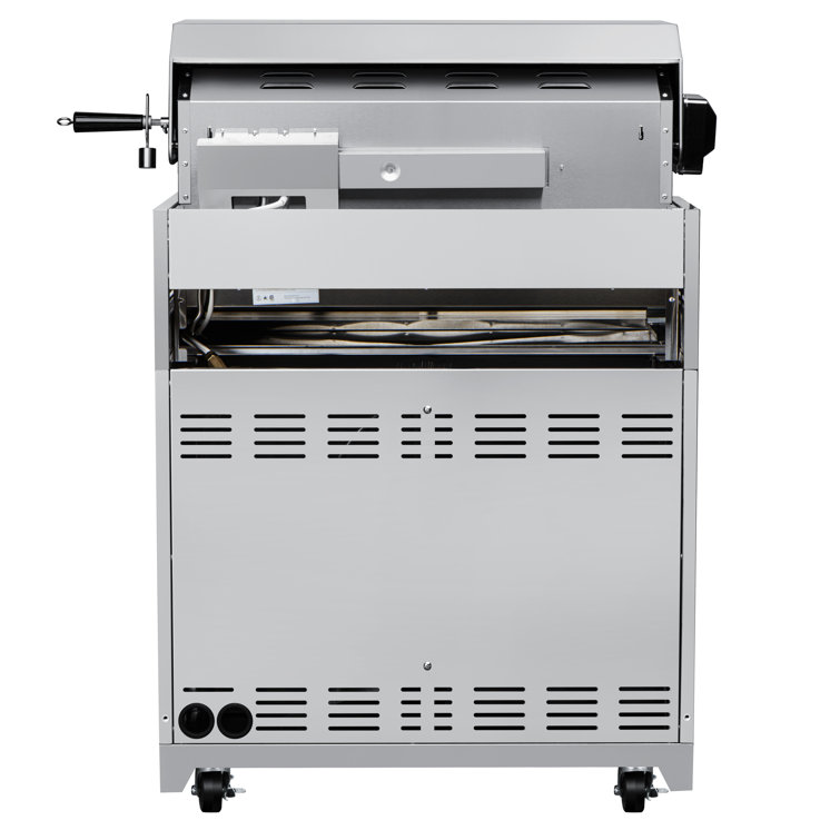 32 in. Stainless Steel Outdoor BBQ Cabinet with Drawers and Gas Tank Storage