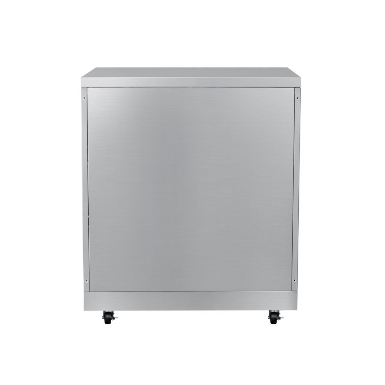32 in. Stainless Steel Outdoor Kitchen Cabinet with Three Drawers
