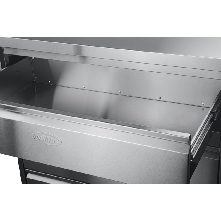 32 in. Stainless Steel Outdoor Kitchen Cabinet with Three Drawers