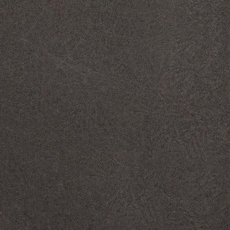 Slate Leather Swivel Task Chair with Steel Frame