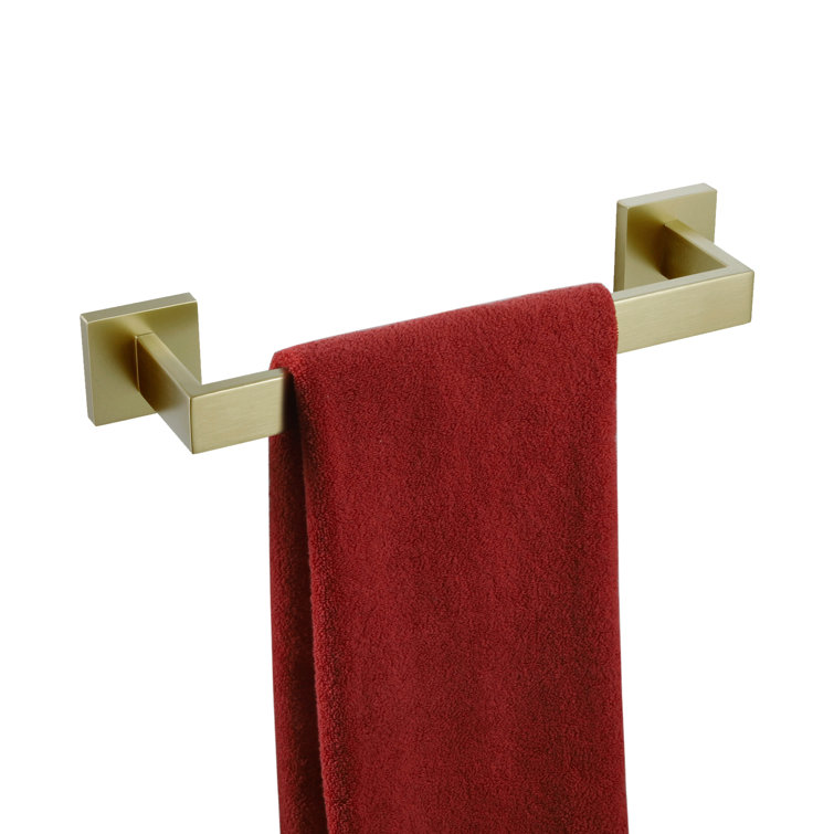 Brushed Gold Stainless Steel 12" Wall Mounted Towel Bar
