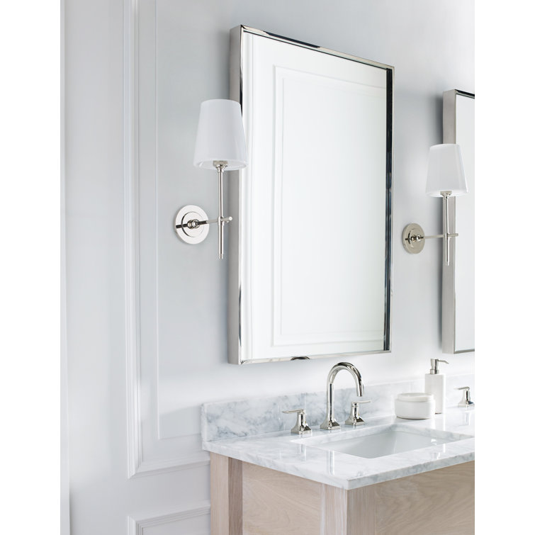Elegant Outdoor Direct Wired Nickel Wallchiere, 14.5" Height