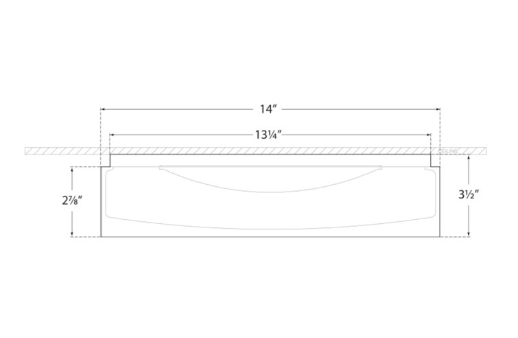 Shaw Contemporary Gold & White Glass LED Flush Mount