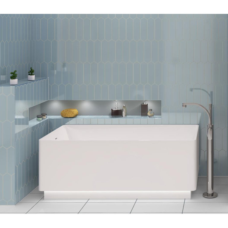 Ergo 3" x 10" Polished Blue Glass Subway Tile