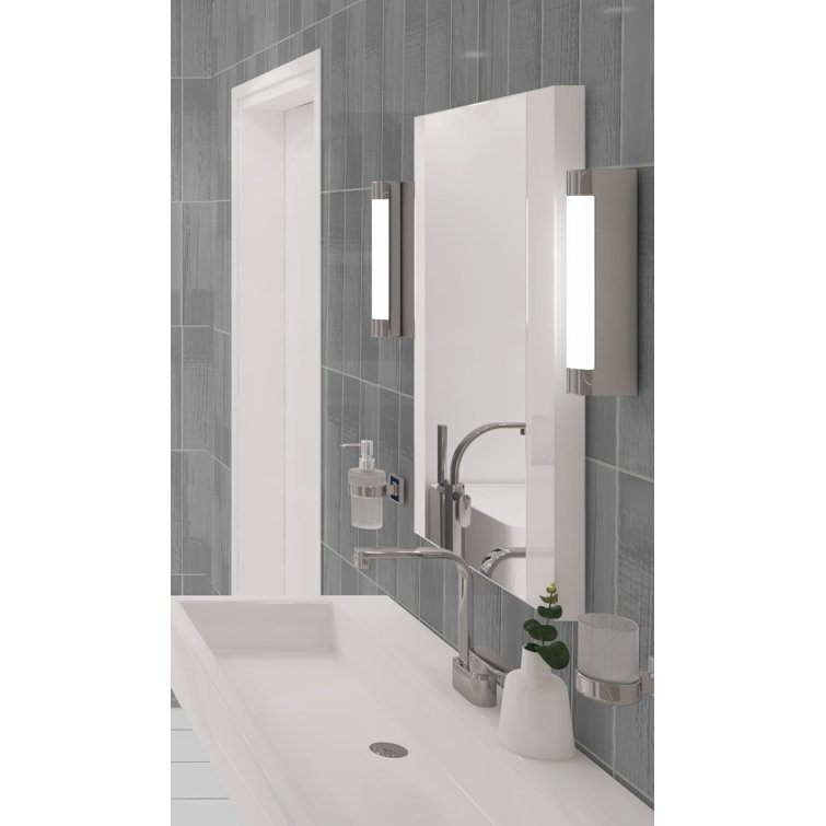 Perfecto Marvelli 4'' x 16'' Gray Ceramic Textured Subway Tile