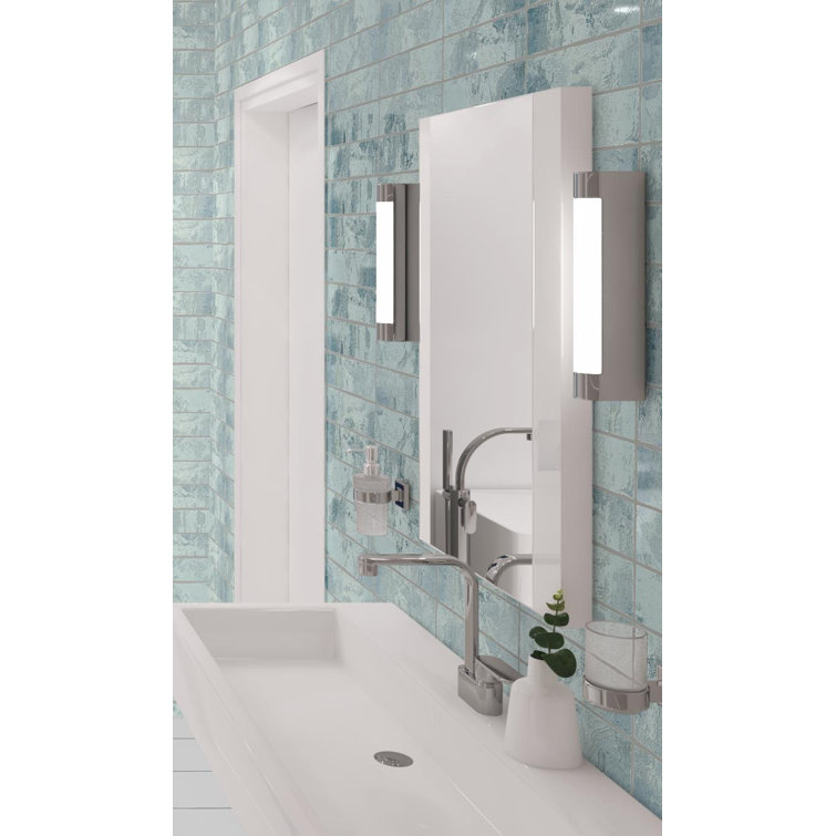 Splash Mermaid Blue Glossy Ceramic Subway Wall Tile