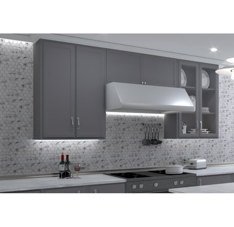 Sculpt Gray Hexagon Glass Mosaic Tile for Kitchen and Bathroom