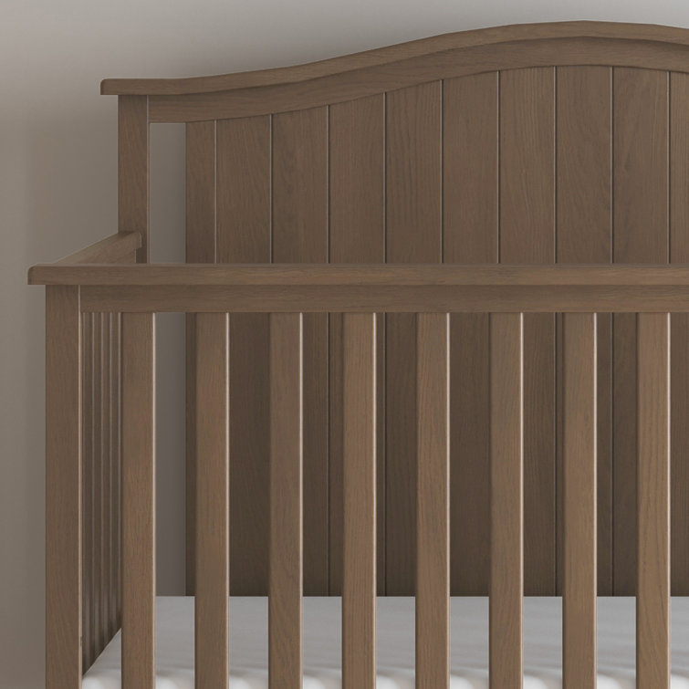 Dusty Heather Oak 4-in-1 Convertible Baby Crib