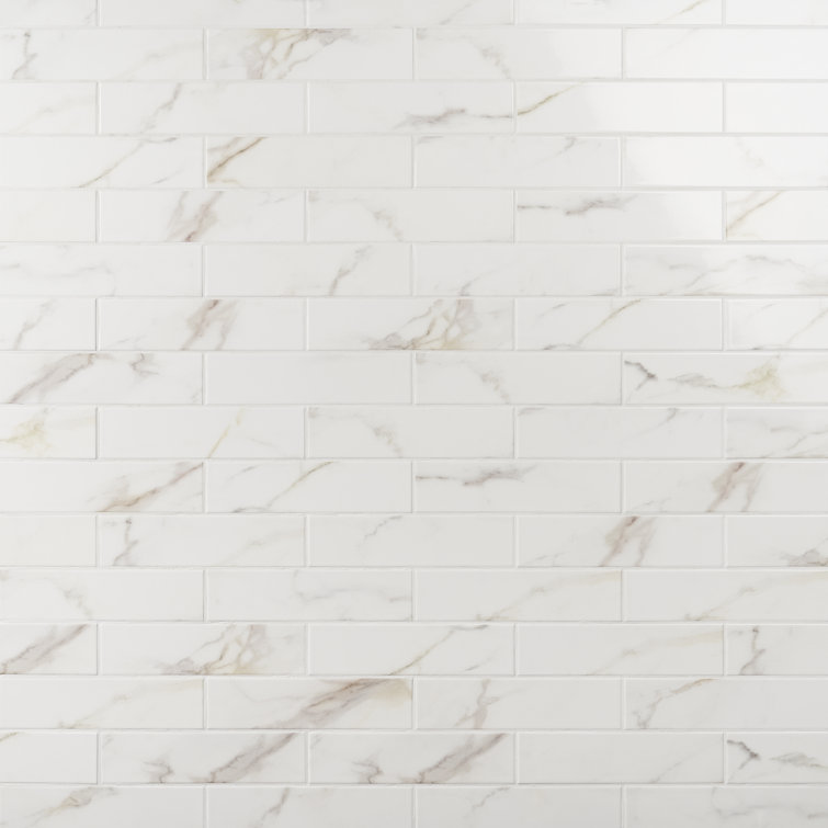 Arsenale Polished Beige Ceramic Subway Wall Tile