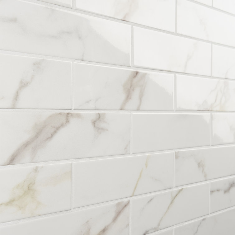 Arsenale Polished Beige Ceramic Subway Wall Tile