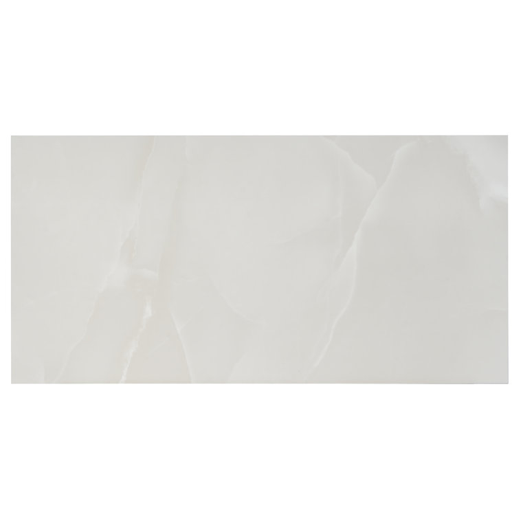 Saroshi Large Format Polished Porcelain Marble Look Tile