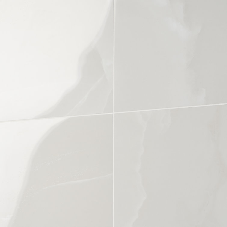 Saroshi Large Format Polished Porcelain Marble Look Tile