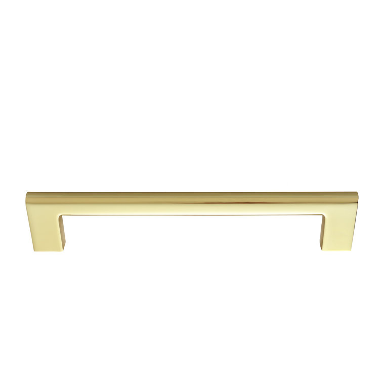 Vail 10-inch Polished Gold Rectangular Bar Pull
