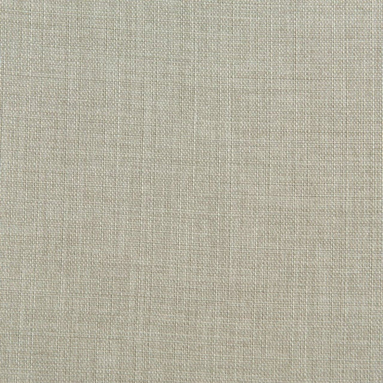 Mara Taupe Upholstered Side Chair with Oak Finish and Nailhead Trim