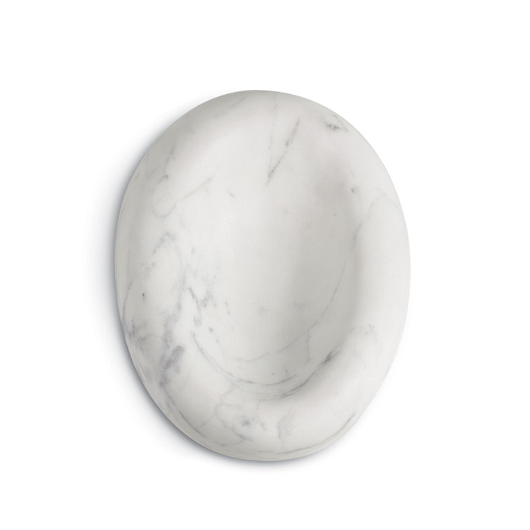 Handcrafted White Marble Decorative Bowl