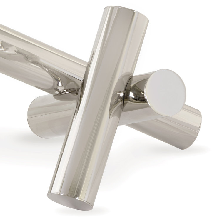 Polished Nickel Modern Abstract Metal Sculpture