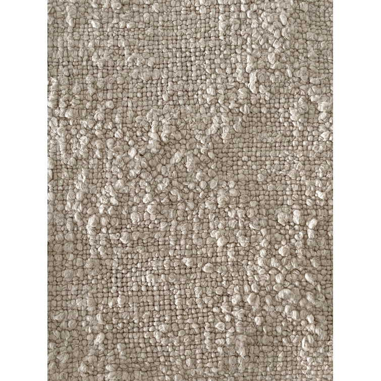 Cozy Beige Cotton Boucle 20" Pillow Cover
