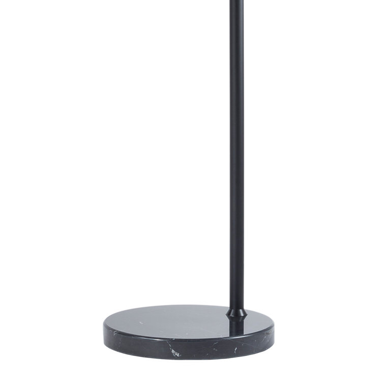 Luna Bella 92" Matte Black and Nickel Arc Floor Lamp