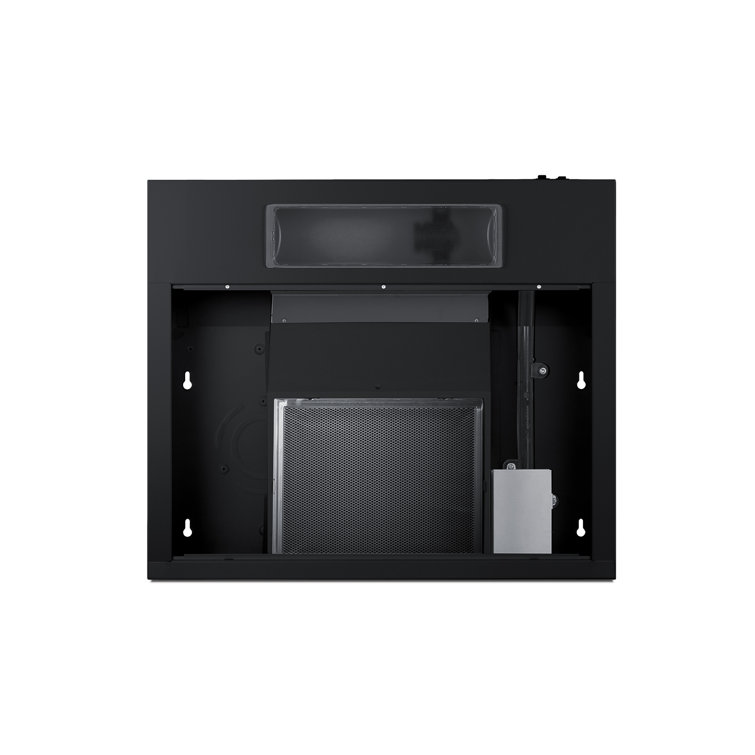 Black Steel Convertible Under Cabinet Range Hood with Charcoal Filter