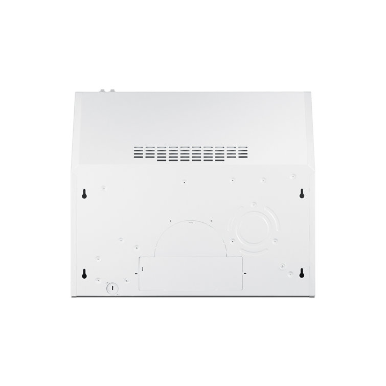 Summit 24" White Convertible Under Cabinet Range Hood with Charcoal Filter