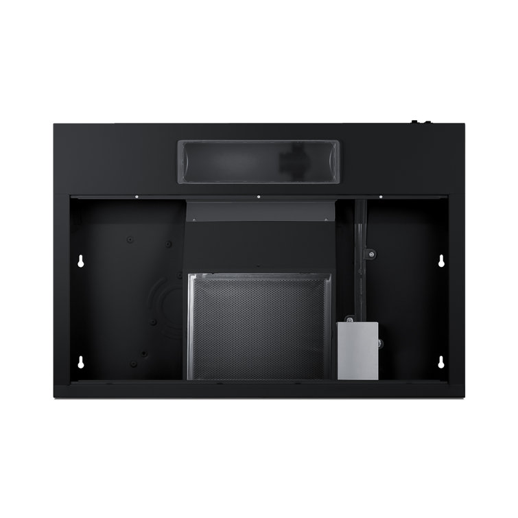 Black Stainless Steel Convertible Under Cabinet Range Hood