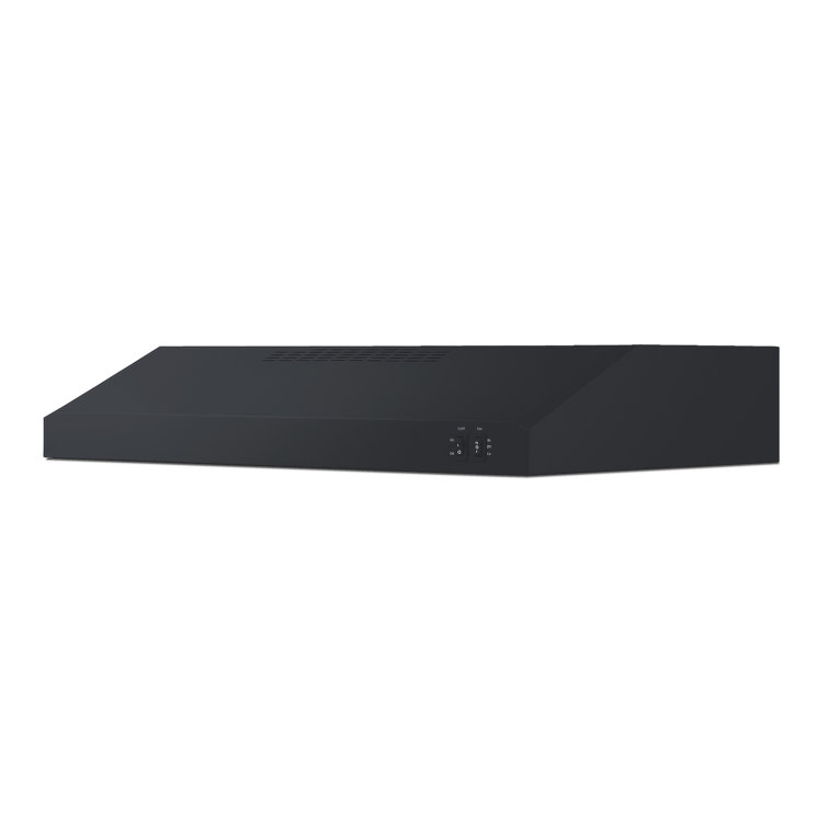 Black Stainless Steel Convertible Under Cabinet Range Hood